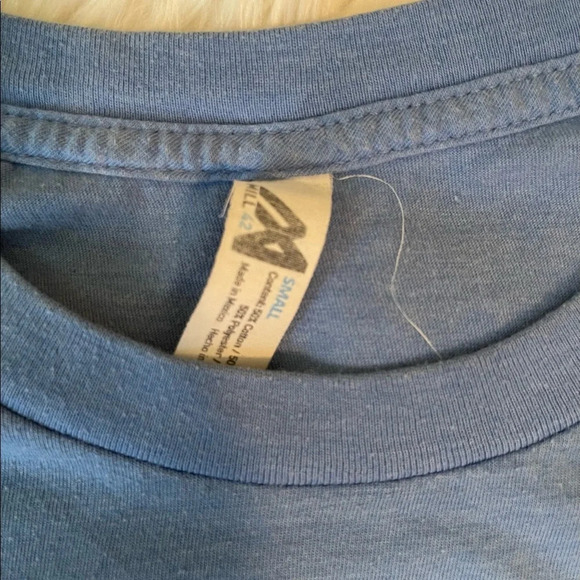 Unisex adult Blue Star Wars t-shirt, size small - Picture 2 of 2